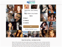 Tablet Screenshot of mainesexchat.com